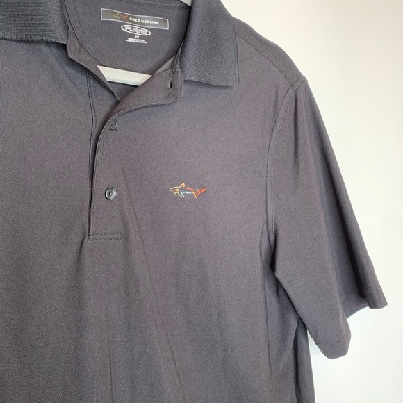 Greg Norman Black Play Dry Polo Shirt size small - Picture 3 of 8